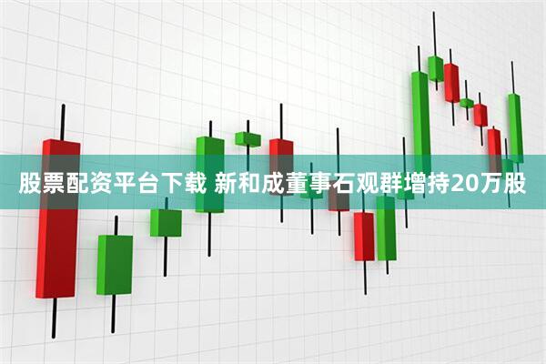 股票配资平台下载 新和成董事石观群增持20万股
