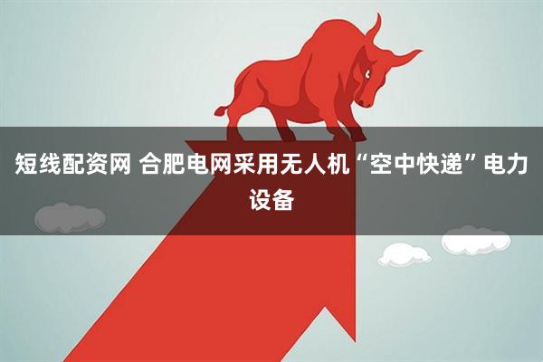 短线配资网 合肥电网采用无人机“空中快递”电力设备