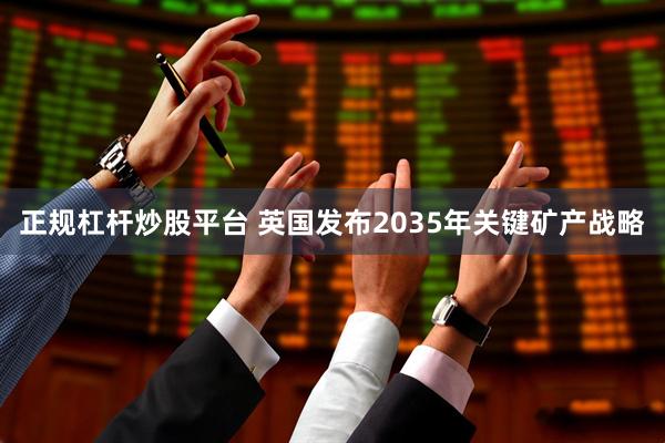 正规杠杆炒股平台 英国发布2035年关键矿产战略